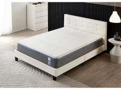 Ensemble Matelas + Lit Avec TĂȘte De Lit 140x190 Cm, Ypsilon Souple 28cm DâĂ©paisseur