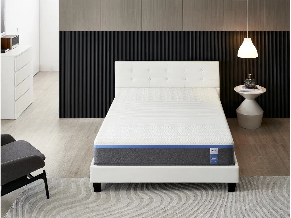 Ensemble Matelas + Lit Avec Tête De Lit 140x190 Cm, Ypsilon Souple 28cm D’épaisseur 2 Ensemble Matelas + Lit Avec Tête De Lit 140x190 Cm, Ypsilon Souple 28cm D’épaisseur – Image 2