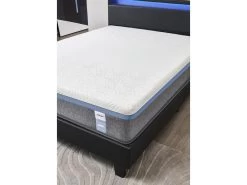Ensemble Matelas Mousse + Lit Avec Tête De Lit 140x190cm Epaisseur 28cm Souple Accueil Latex Naturel -Magasin de lits ensemble matelas sommier 9190309