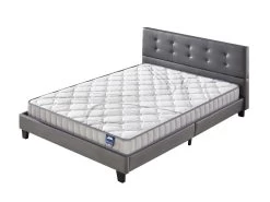 Ensemble Matelas + Lit Avec Tête De Lit 140x190 Cm, Sirius 22cm D’épaisseur Latex Naturel -Magasin de lits ensemble matelas sommier 9190713