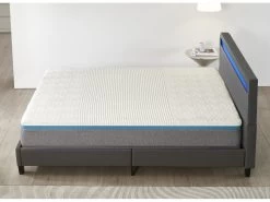 Ensemble Matelas Mousse + Lit Avec Tête De Lit 140x190cm Epaisseur 28cm Equilibré Accueil Latex -Magasin de lits ensemble matelas sommier 9190801
