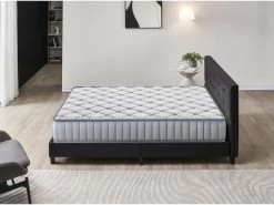 Ensemble Matelas + Lit Avec Tête De Lit 120x190 Cm, Sirius 16cm D’épaisseur Latex Naturel -Magasin de lits ensemble matelas sommier 9258103