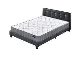 Ensemble Matelas + Lit Avec Tête De Lit 120x190 Cm, Sirius 16cm D’épaisseur Latex Naturel -Magasin de lits ensemble matelas sommier 9258107
