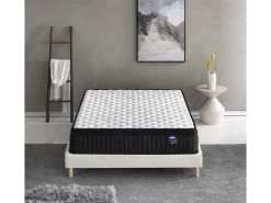 Ensemble Matelas Ressorts + Sommier 140x200cm, Elekctra 30cm D’épaisseur Et Sommier Tissu Blanc 7 Ensemble Matelas Ressorts + Sommier 140x200cm, Elekctra 30cm D’épaisseur Et Sommier Tissu Blanc -Magasin de lits ensemble matelas sommier 9258343