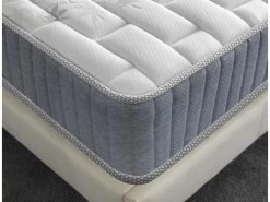 Ensemble Matelas Ressorts + Sommier 180x200cm, Galice 25cm D’épaisseur Et Sommier Tissu Blanc 9 Ensemble Matelas Ressorts + Sommier 180x200cm, Galice 25cm D’épaisseur Et Sommier Tissu Blanc -Magasin de lits ensemble matelas sommier 9259017