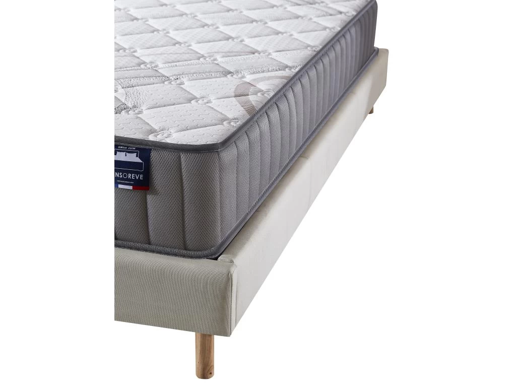 Ensemble Matelas Latex + Sommier Tissu 120x190 Cm, Sirius 16cm D’épaisseur Et Sommier Tissu Blanc 5 Ensemble Matelas Latex + Sommier Tissu 120x190 Cm, Sirius 16cm D’épaisseur Et Sommier Tissu Blanc – Image 5