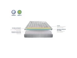 OLYMPE LITERIE | Pack Prêt à Dormir PHIGALIE 160x200 Cm | Matelas Ressorts Ensachés + Sommier + Accessoires -Magasin de lits ensemble matelas sommier 9324277