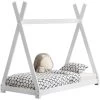 Lit De Tipi Pour Enfant Onejda Blanc Mat 160 X 80 Cm [en.casa]