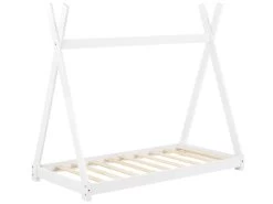 Lit De Tipi Pour Enfant Onejda Blanc Mat 160 X 80 Cm [en.casa] -Magasin de lits lit 10061245