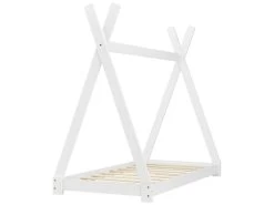 Lit De Tipi Pour Enfant Onejda Blanc Mat 160 X 80 Cm [en.casa] -Magasin de lits lit 10061247