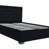 Lit Double Avec Coffre "Tino" - 140 × 190 Cm - Noir
