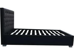 Lit Double Avec Coffre "Tino" - 140 × 190 Cm - Noir -Magasin de lits lit 10534371