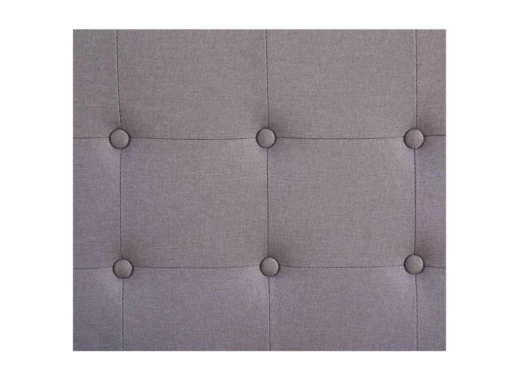 Lit Simple Pour Adulte Ou Enfant LILLE 90x190 Cm 1 Place / 1 Personne, Avec Sommier Et Pieds En Bois, Tissu Capitonné Gris 4 Lit Simple Pour Adulte Ou Enfant LILLE 90x190 Cm 1 Place / 1 Personne, Avec Sommier Et Pieds En Bois, Tissu Capitonné Gris – Image 4