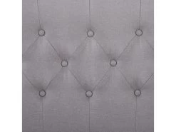 Lit Simple Pour Adulte Ou Enfant BIARRITZ 90x190 Cm 1 Place / 1 Personne Avec Sommier Et Pieds En Métal Chromé, Tissu Capitonné Gris 8 Lit Simple Pour Adulte Ou Enfant BIARRITZ 90x190 Cm 1 Place / 1 Personne Avec Sommier Et Pieds En Métal Chromé, Tissu Capitonné Gris -Magasin de lits lit 10584177