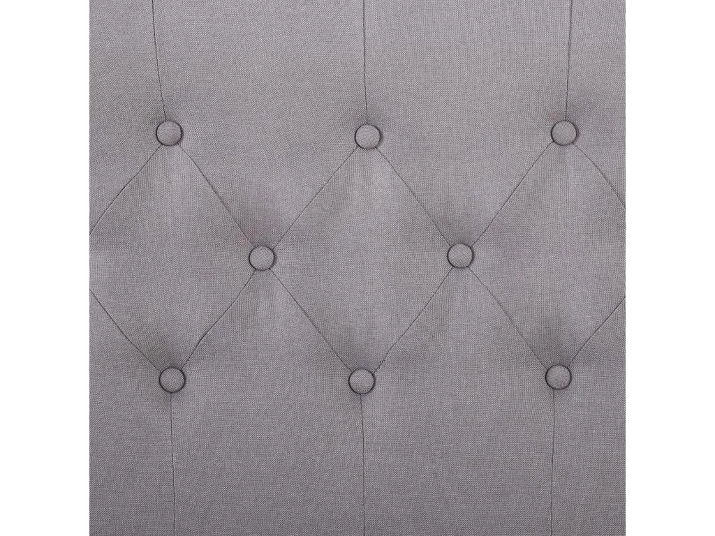 Lit Simple Pour Adulte Ou Enfant BIARRITZ 90x190 Cm 1 Place / 1 Personne Avec Sommier Et Pieds En Métal Chromé, Tissu Capitonné Gris 4 Lit Simple Pour Adulte Ou Enfant BIARRITZ 90x190 Cm 1 Place / 1 Personne Avec Sommier Et Pieds En Métal Chromé, Tissu Capitonné Gris – Image 4