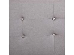 Lit Double Pour Adulte JOSY Avec Sommier 140x190 Cm 2 Places / 2 Personnes, Tête Et Pied De Lit Capitonnés Avec Strass En Tissu Gris 8 Lit Double Pour Adulte JOSY Avec Sommier 140x190 Cm 2 Places / 2 Personnes, Tête Et Pied De Lit Capitonnés Avec Strass En Tissu Gris -Magasin de lits lit 10584241