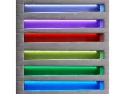 Lit LED Simple 90x190 Cm Avec Sommier, Tête De Lit Confortable, Lit 1 Place Revêtement En Tissu Gris, MOLINA -Magasin de lits lit 10584353