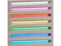 Lit LED Double 140x190 Cm Avec Sommier, Tête De Lit Confortable, Lit 1 Place Revêtement En Tissu Beige, RIOJA -Magasin de lits lit 10584617