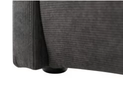 Lit 160 X 200 Cm - Velours Côtelé - Anthracite - SONETRI -Magasin de lits lit 10764121