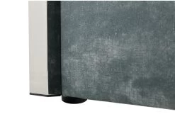 Lit 160 X 200 Cm Avec Tête De Lit Coutures Verticales - Velours - Bleu Canard - FEROYA -Magasin de lits lit 10764175