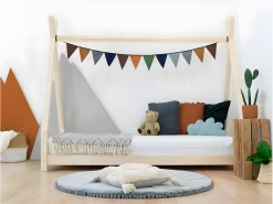 Lit Tipi 120x190 Nakana - Bois -Magasin de lits lit 11119783