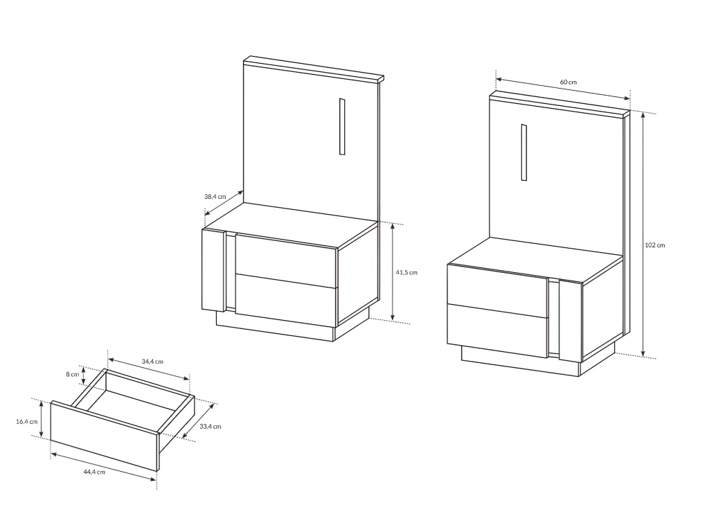 Lit Avec Chevets 160 X 200 Cm - Avec LEDs - Blanc Et Naturel + Sommier - MURARI 8 Lit Avec Chevets 160 X 200 Cm - Avec LEDs - Blanc Et Naturel + Sommier - MURARI – Image 8