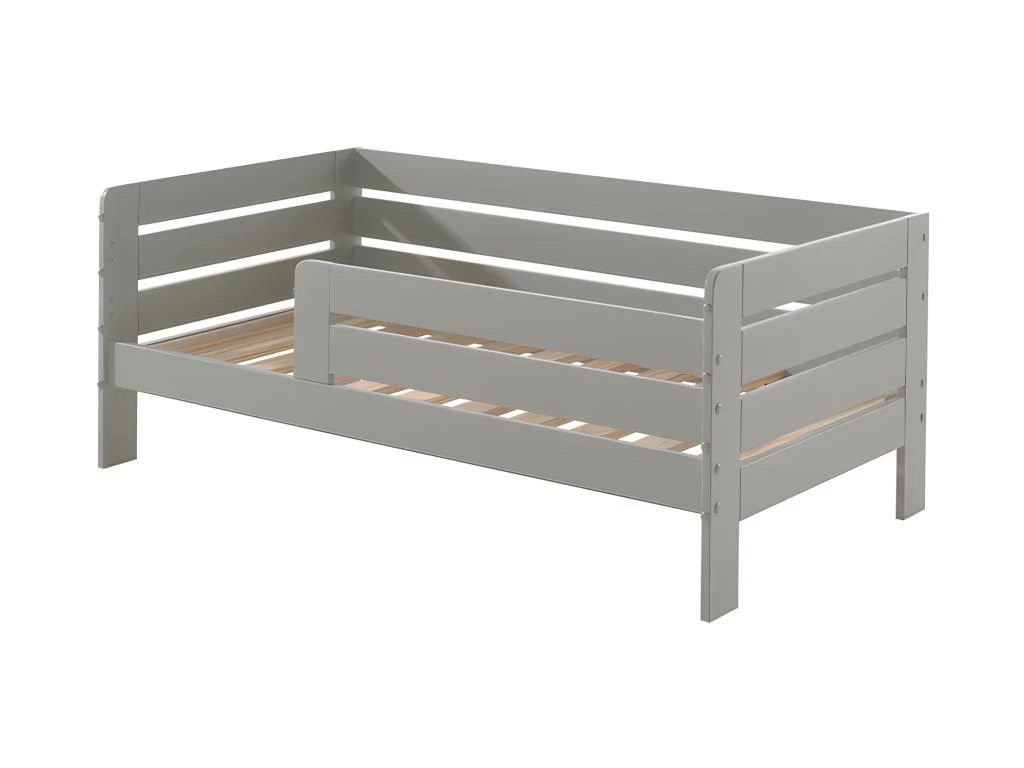 Lit 70x140 Sommier Inclus Ted - Gris 2 Lit 70x140 Sommier Inclus Ted - Gris – Image 2