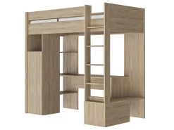 Lit Haut Type Mezzanine Ethan 90x200 - Fabrication Française