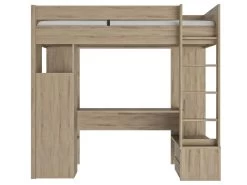 Lit Haut Type Mezzanine Ethan 90x200 - Fabrication Française -Magasin de lits lit 11449893