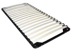 Lit Avec Tête De Lit Rangements Et Tiroir - 90 X 190 Cm - Blanc + Sommier - LEANDRE -Magasin de lits lit 12291399