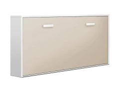 Lit Pliant 90X190Cm Blanc-Capuccino - Venprodin