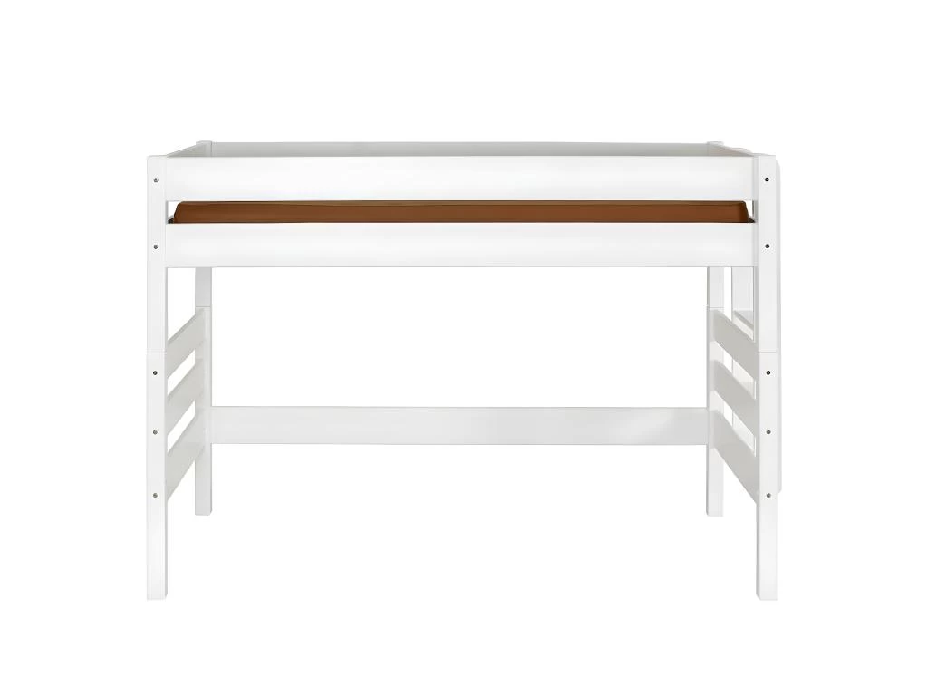 Lit Mi-hauteur Aniba Blanc 90x190 Cm 2 Lit Mi-hauteur Aniba Blanc 90x190 Cm – Image 2