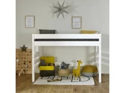 Lit Mi-hauteur Aniba Blanc 90x190 Cm 7 Lit Mi-hauteur Aniba Blanc 90x190 Cm -Magasin de lits lit 13069961