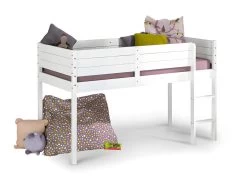 Lit Mi-hauteur Davon Blanc 90x190 Cm