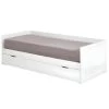 Pack Lit Gigogne Avec Tiroirs Et Matelas Molly Blanc 80x200 Cm
