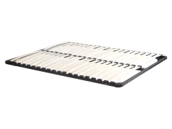 Lit Avec Chevets 160 X 200 Cm - Avec LEDs - Coloris : Beige + Sommier - ELYNIA -Magasin de lits lit 13299927