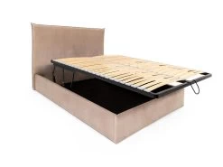 Lit Coffre 160 X 200 Cm - Velours - Beige + Matelas - SORYO 17 Lit Coffre 160 X 200 Cm - Velours - Beige + Matelas - SORYO -Magasin de lits lit 13622755