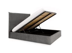 Lit Coffre 160 X 200 Cm - Velours - Gris - SORYO De Pascal Morabito 14 Lit Coffre 160 X 200 Cm - Velours - Gris - SORYO De Pascal Morabito -Magasin de lits lit 13629915