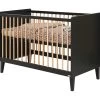 Lit Bébé 60x120 Xem Noir Et Bois