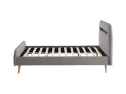 Lit 140 X 190 Cm - Avec LEDs - Tissu - Gris + Matelas - AMBROISE II 18 Lit 140 X 190 Cm - Avec LEDs - Tissu - Gris + Matelas - AMBROISE II -Magasin de lits lit 14178265