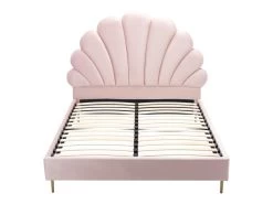 Lit Coquillage 160 X 200 Cm - Velours - Rose + Matelas - LIVAYA 11 Lit Coquillage 160 X 200 Cm - Velours - Rose + Matelas - LIVAYA -Magasin de lits lit 14179097