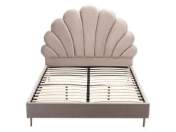 Lit Coquillage 160 X 200 Cm - Velours - Beige + Matelas - LIVAYA 11 Lit Coquillage 160 X 200 Cm - Velours - Beige + Matelas - LIVAYA -Magasin de lits lit 14179633