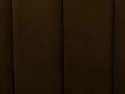 Lit 160 X 200 Cm Avec Tête De Lit Coutures Verticales - Velours - Marron Et Doré + Matelas - CLARISSE -Magasin de lits lit 14182031