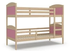 Lit Superposé Mati 90x190 Pin - Rose Livré Avec Sommiers