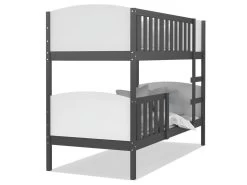 Lit Superposé Tom 90x190 Gris - Blanc Livré Avec Sommiers 7 Lit Superposé Tom 90x190 Gris - Blanc Livré Avec Sommiers -Magasin de lits lit 14278719