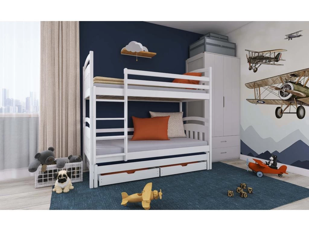 Lit Superposé Alan 90x190 Gris 2 Lit Superposé Alan 90x190 Gris – Image 2