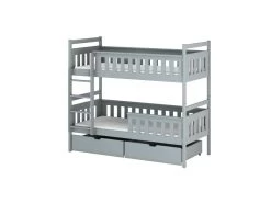 Lit Superposé Tezo 90x200 Gris