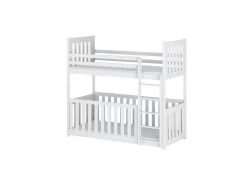 Lit Superposé Cris 90x200 Blanc