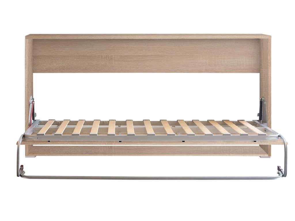 Lit Pliant - Venprodin - 90X190Cm - Couleur Effet Chêne 3 Lit Pliant - Venprodin - 90X190Cm - Couleur Effet Chêne – Image 3