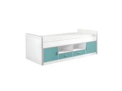 BAYMAX - Lit Multi-Rangement 90x200cm Turquoise